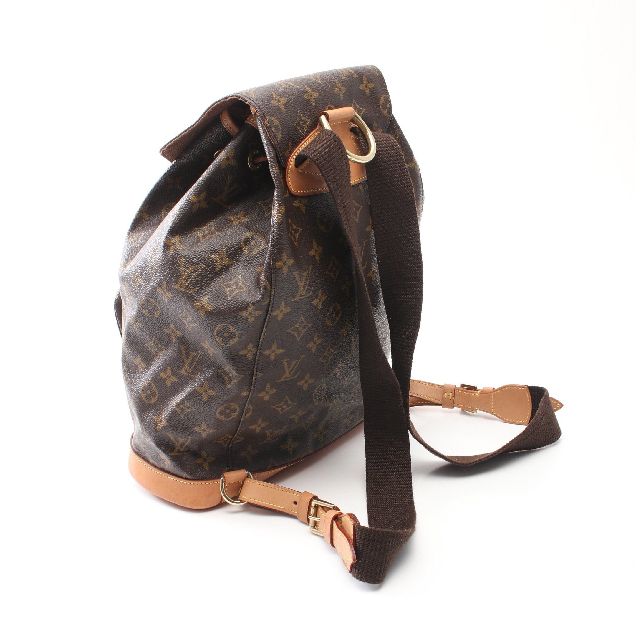 Louis Vuitton Louis Vuitton Montsouris Gm Monogram Backpack Rucksack Leather Brown Size ONE SIZE - 2 Thumbnail
