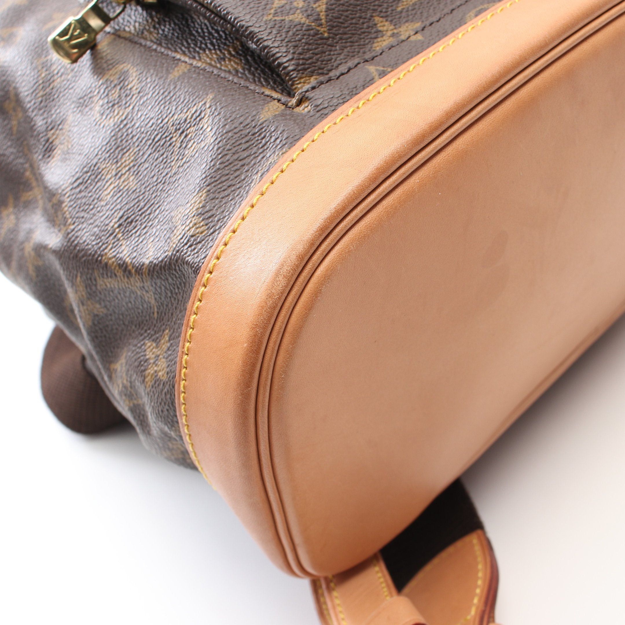 Louis Vuitton Louis Vuitton Montsouris Gm Monogram Backpack Rucksack Leather Brown Size ONE SIZE - 7 Thumbnail
