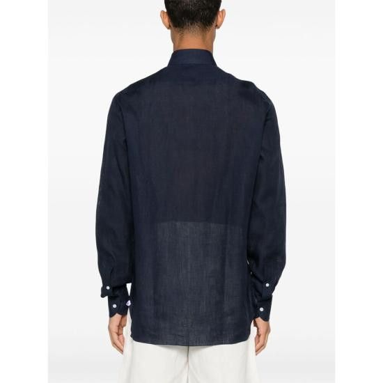 Isaia ISAIA Men Long Tops C9769 MC10TC 27 BLUE Size US M / EU 48-50 / 2 - 2 Thumbnail