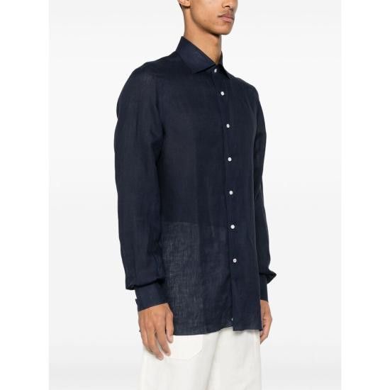 Isaia ISAIA Men Long Tops C9769 MC10TC 27 BLUE Size US M / EU 48-50 / 2 - 3 Thumbnail