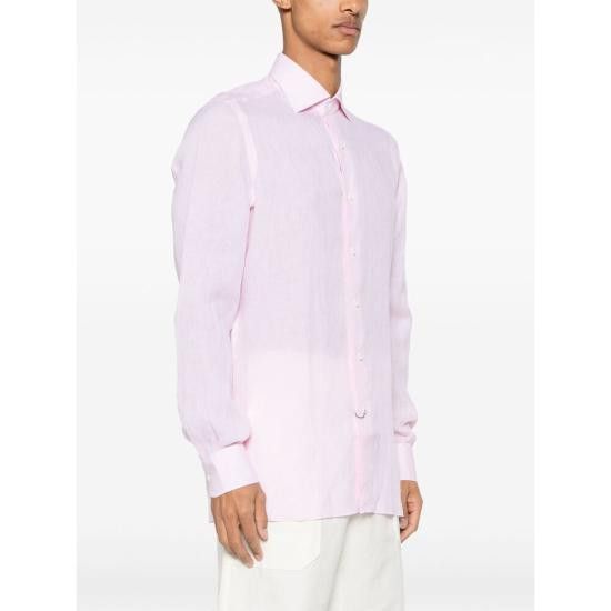 Isaia ISAIA Men Long Tops C9769 MC10TC 14 PINK Size US M / EU 48-50 / 2 - 3 Thumbnail