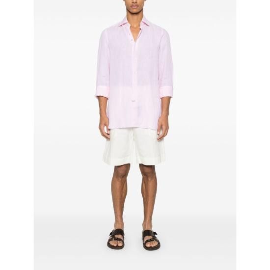 Isaia ISAIA Men Long Tops C9769 MC10TC 14 PINK Size US M / EU 48-50 / 2 - 5 Thumbnail