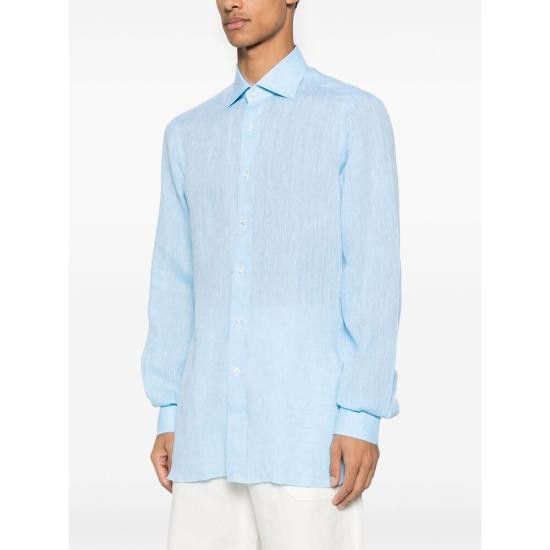 Isaia ISAIA Men Long Tops C9769 MC10TC 07 BLUE Size US M / EU 48-50 / 2 - 5 Thumbnail