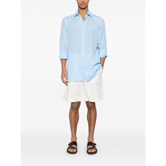 Isaia ISAIA Men Long Tops C9769 MC10TC 07 BLUE Size US M / EU 48-50 / 2 - 2 Thumbnail