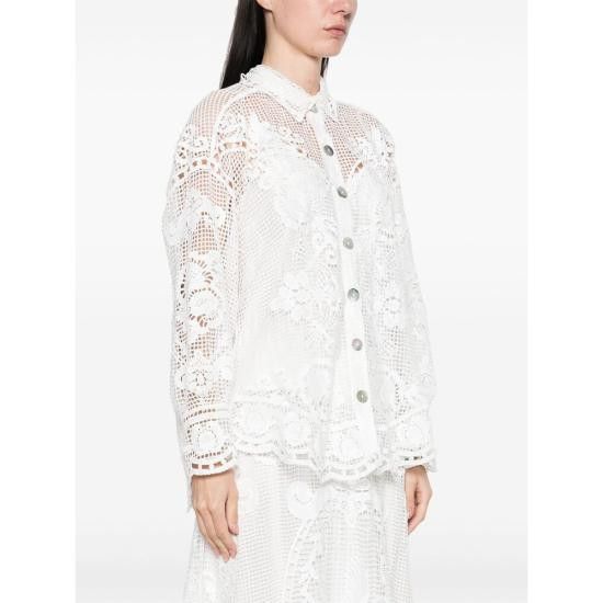 Farm Rio FARM RIO Women Shirts 329445 L0025 WHITE Size XS / US 0-2 / IT 36-38 - 4 Thumbnail