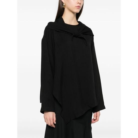 Studio Nicholson STUDIO NICHOLSON Women Blouses SNW 1599 BUTE BLACK Size S / US 4 / IT 40 - 3 Thumbnail