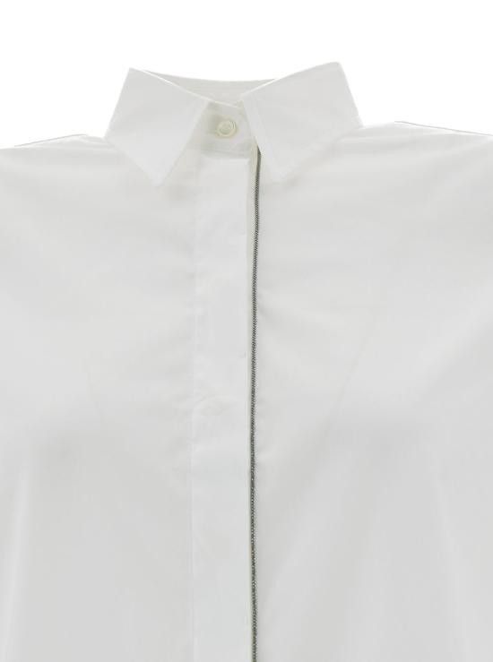 Brunello Cucinelli BRUNELLO CUCINELLI Women Shirts M0091MA626C159 White Size S / US 4 / IT 40 - 3 Thumbnail