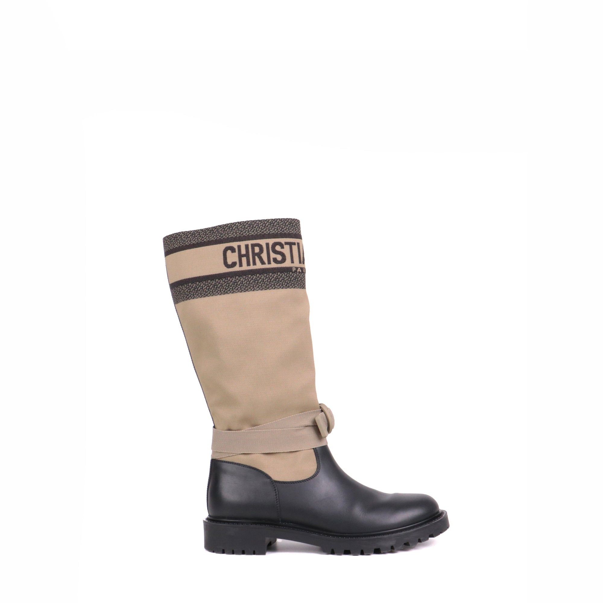 Dior DIOR - Dior D-Major boots in khaki canvas (T39) Size US 8 / IT 38 - 2 Thumbnail