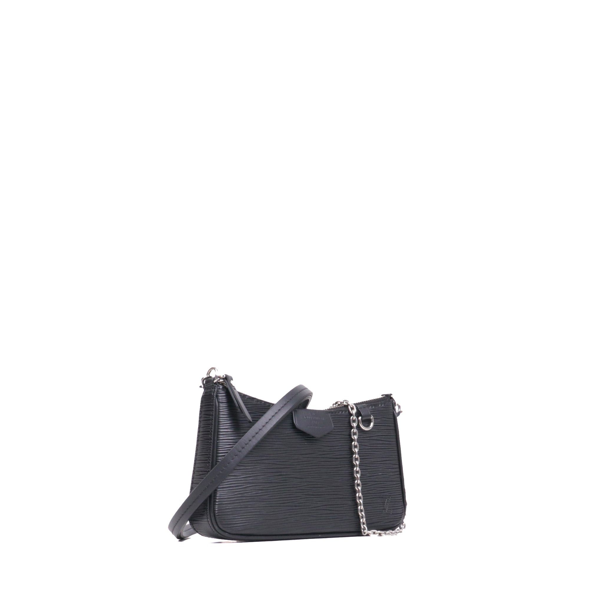 Louis Vuitton LOUIS VUITTON - Louis Vuitton Easy Pouch On Strap shoulder bag in black epi leather Size ONE SIZE - 2 Thumbnail