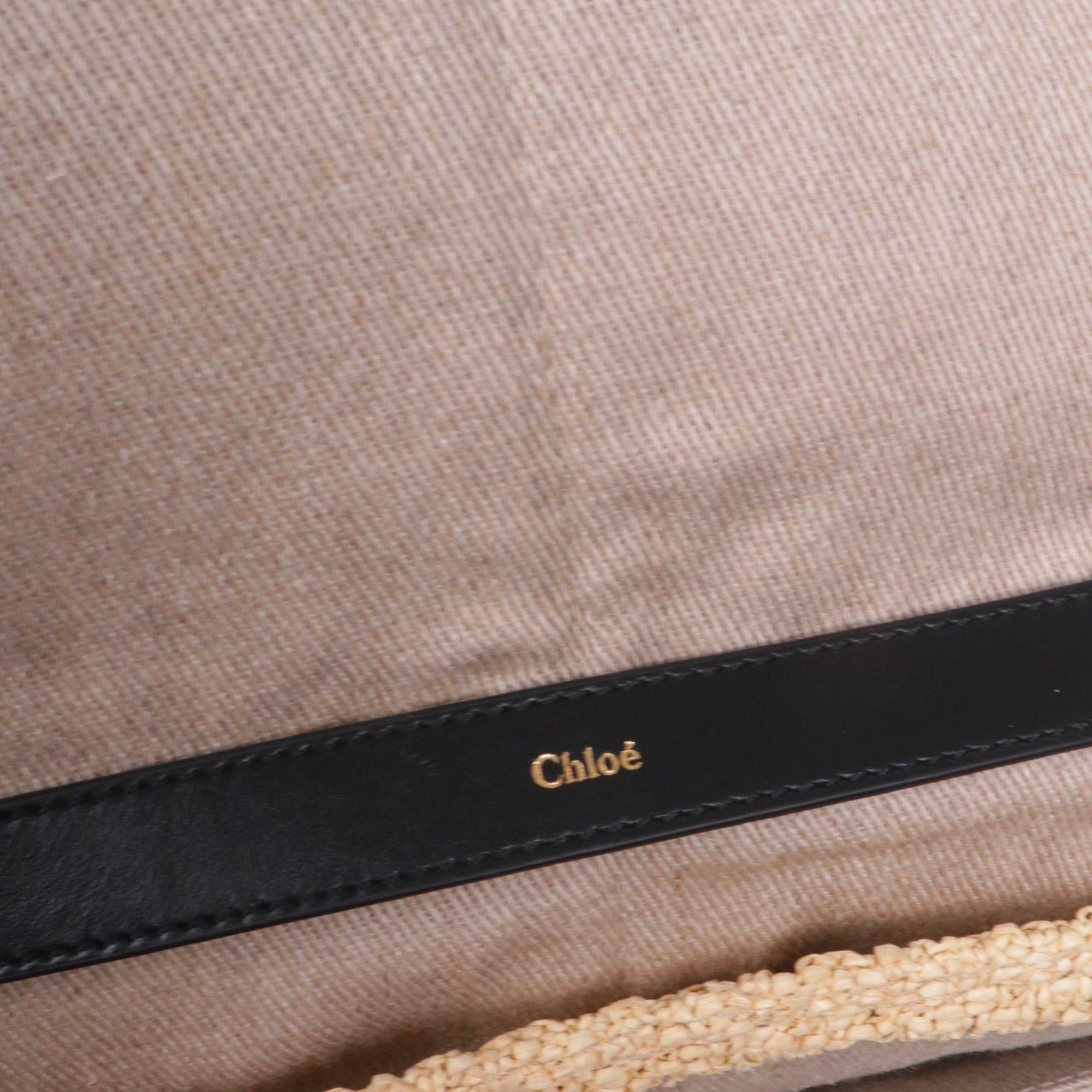 Chloe CHLOÉ - Chloé Pénélope MM shoulder bag in raffia Size ONE SIZE - 7 Thumbnail