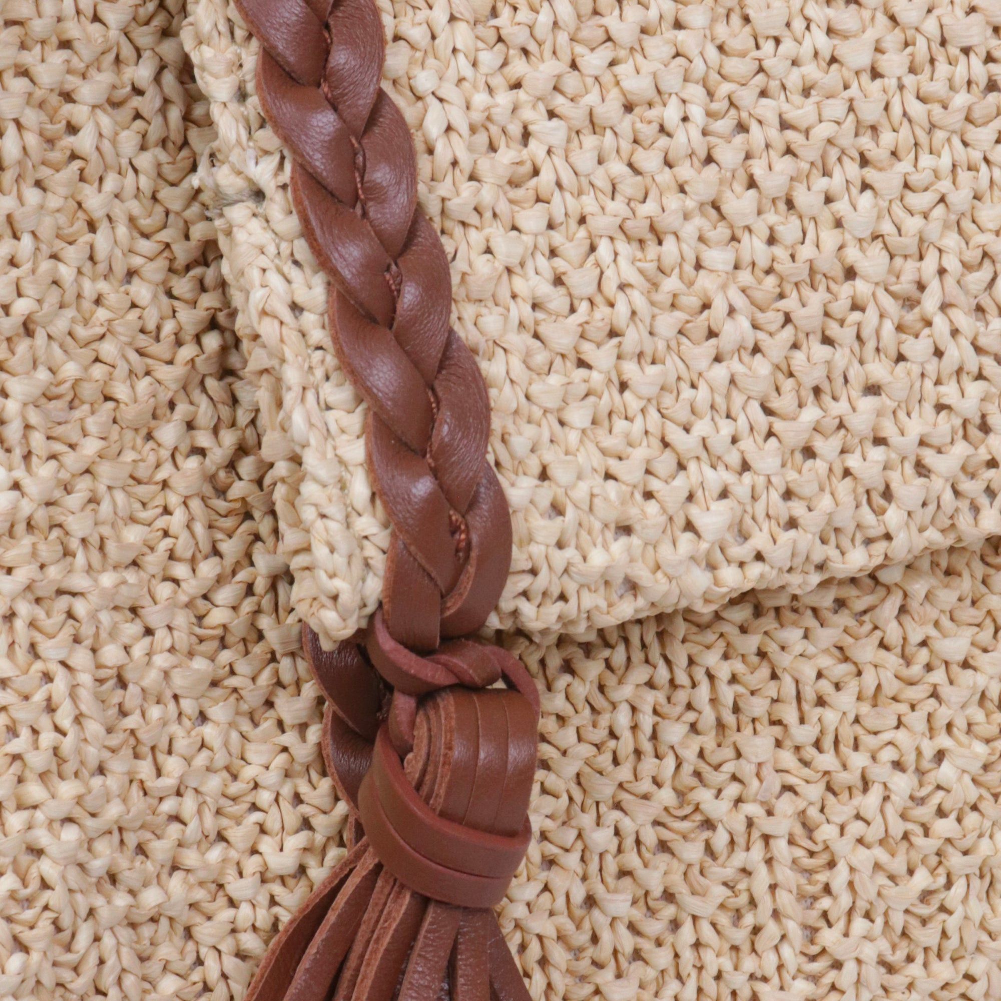 Chloe CHLOÉ - Chloé Pénélope MM shoulder bag in raffia Size ONE SIZE - 6 Thumbnail