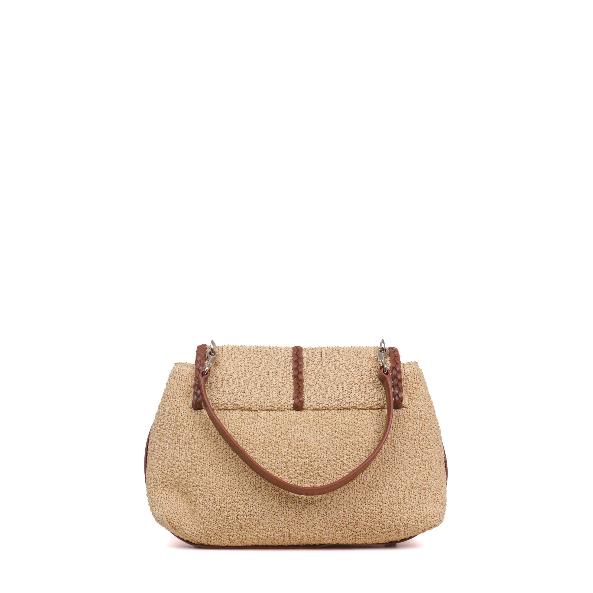 Chloe CHLOÉ - Chloé Pénélope MM shoulder bag in raffia Size ONE SIZE - 3 Thumbnail
