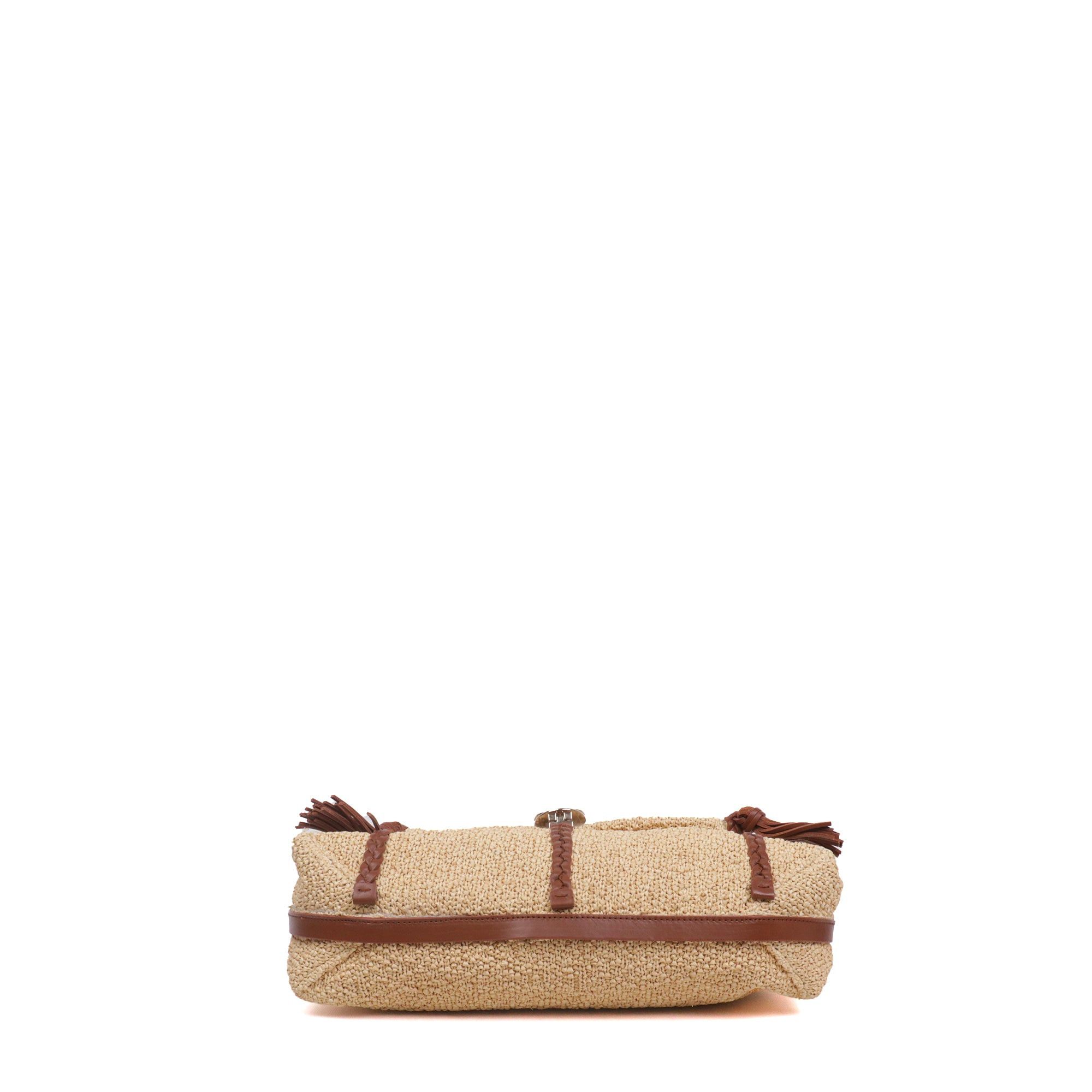 Chloe CHLOÉ - Chloé Pénélope MM shoulder bag in raffia Size ONE SIZE - 4 Thumbnail