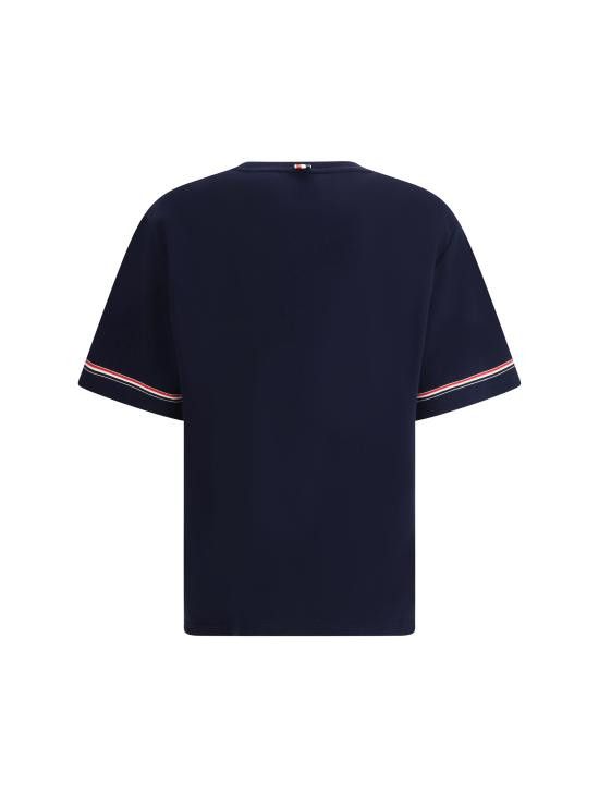 Thom Browne THOM BROWNE Men T-Shirts MJS282AJ0199 415 BLUE Size US M / EU 48-50 / 2 - 2 Thumbnail