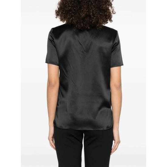 Max Mara MAX MARA Women Blouses DIDA 133 005 BLACK Size XS / US 0-2 / IT 36-38 - 4 Thumbnail