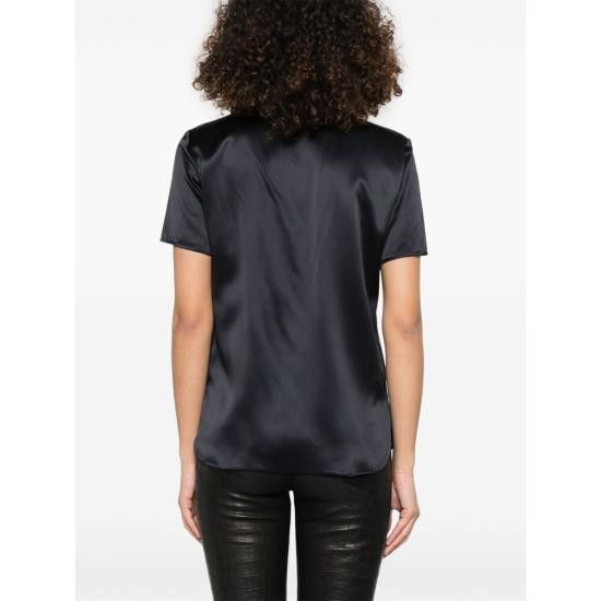 Max Mara MAX MARA Women Blouses DIDA 133 003 BLACK Size M / US 6-8 / IT 42-44 - 4 Thumbnail