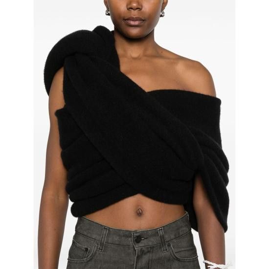 Rick Owens RICK OWENS Women Jackets RO02D3664 KWP 09 BLACK Size ONE SIZE - 3 Thumbnail