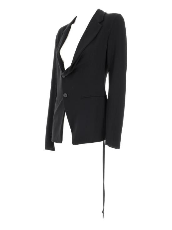 Ann Demeulemeester ANN DEMEULEMEESTER Women Jackets B0011876FA433 099 BLACK Size XS / US 0-2 / IT 36-38 - 2 Thumbnail