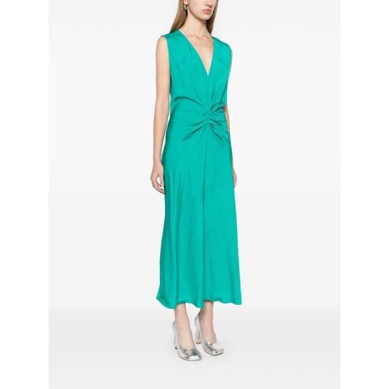 Victoria Beckham VICTORIA BECKHAM Women Dresses 1125WDR006142A PAECO GREEN Size M / US 6-8 / IT 42-44 - 4 Thumbnail