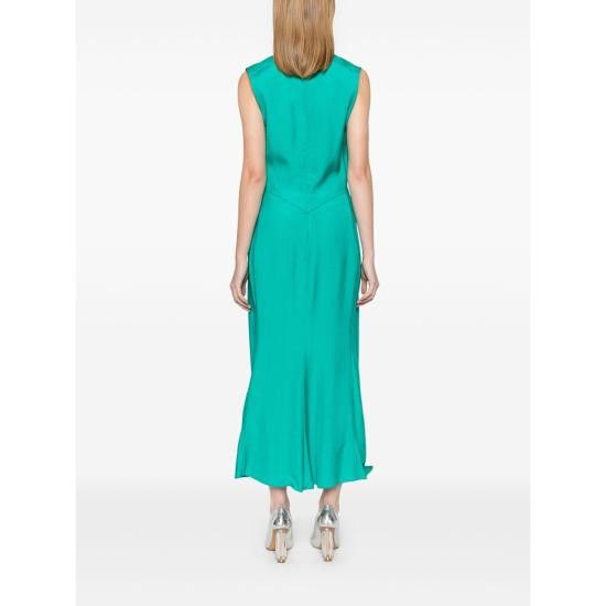Victoria Beckham VICTORIA BECKHAM Women Dresses 1125WDR006142A PAECO GREEN Size M / US 6-8 / IT 42-44 - 5 Thumbnail