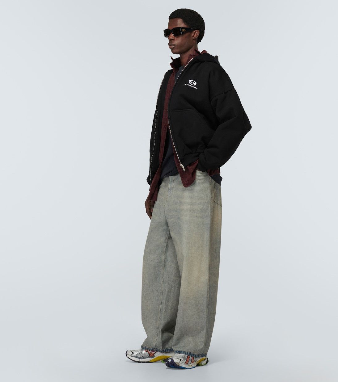 Balenciaga Unity Sports Icon multi layered oversized hoodie | Grailed