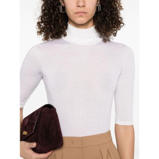 Max Mara MAX MARA Women Tops CECINA 029 001 WHITE Size M / US 6-8 / IT 42-44 - 3 Thumbnail