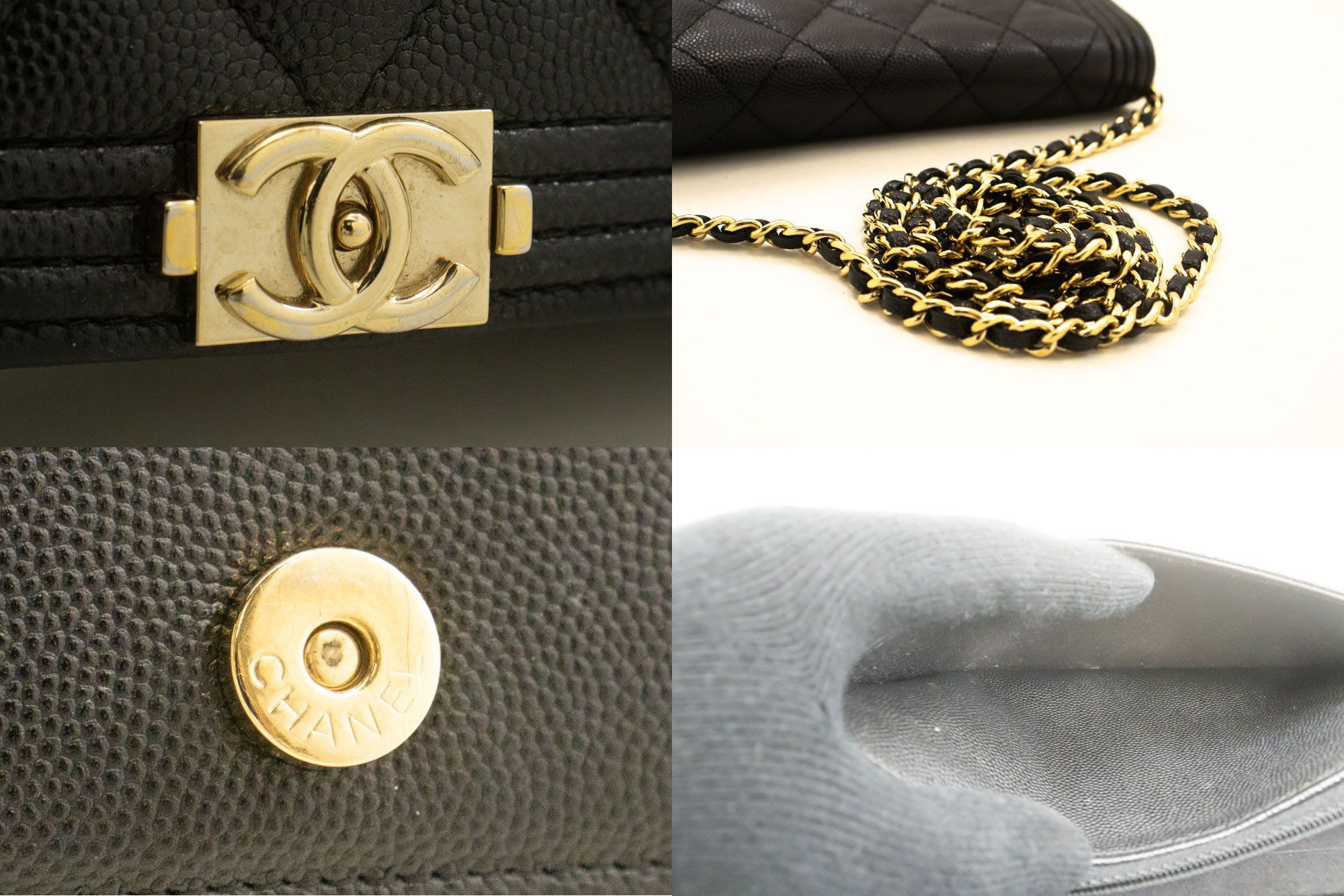 Chanel Black Leather Shoulder Bag (Pre-Owned) Size ONE SIZE - 6 Thumbnail