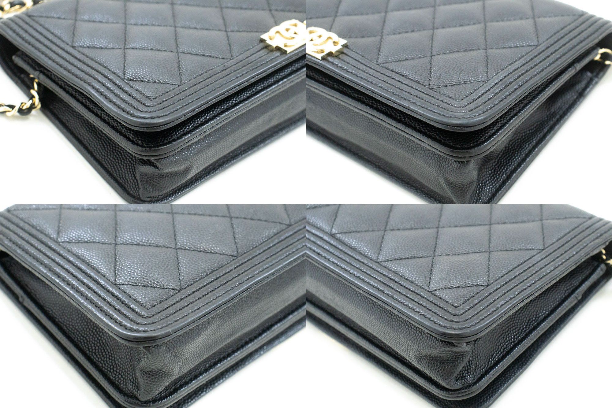 Chanel Black Leather Shoulder Bag (Pre-Owned) Size ONE SIZE - 5 Thumbnail