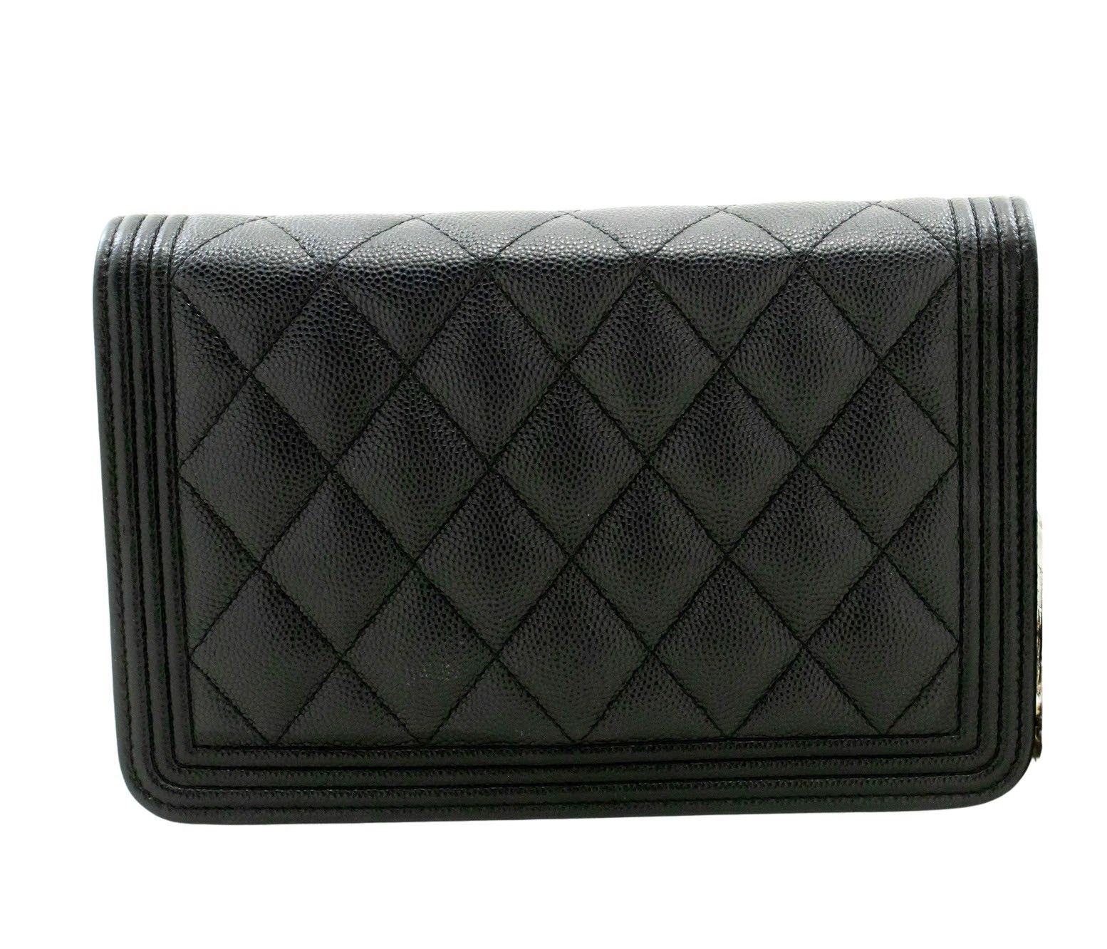 Chanel Black Leather Shoulder Bag (Pre-Owned) Size ONE SIZE - 2 Thumbnail