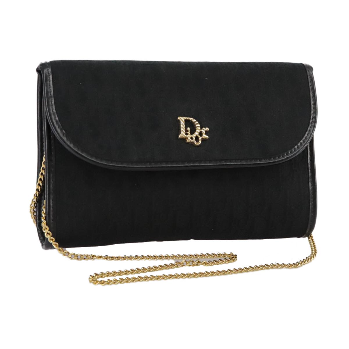 Dior Trotter Black Canvas Shoulder Bag (Pre-Owned) Size ONE SIZE - 14 Thumbnail
