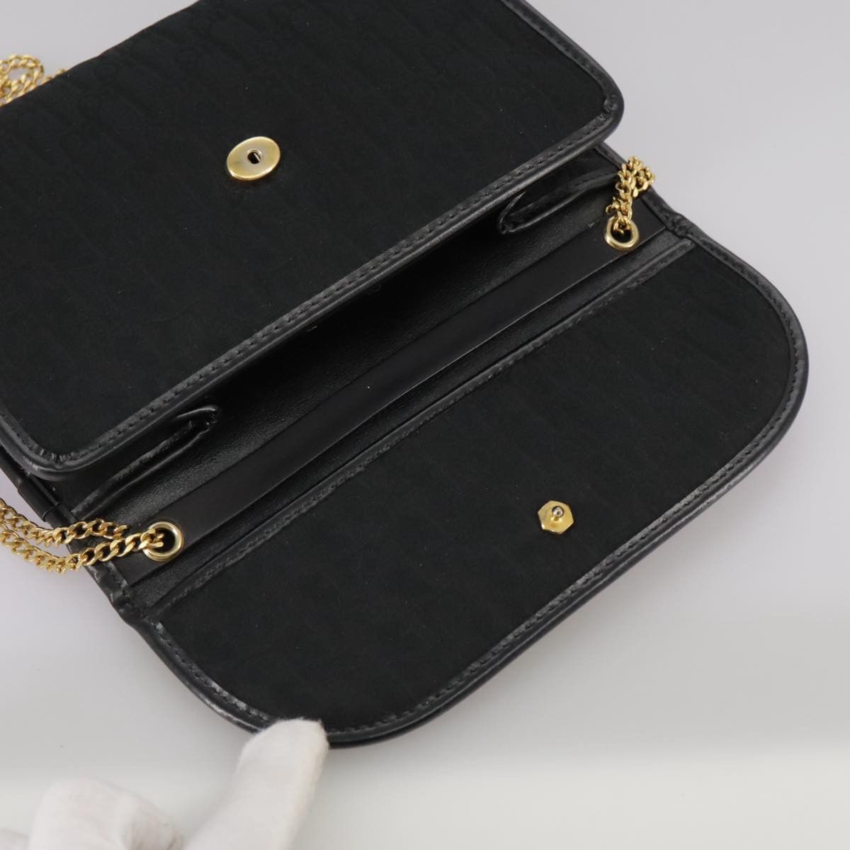 Dior Trotter Black Canvas Shoulder Bag (Pre-Owned) Size ONE SIZE - 18 Thumbnail