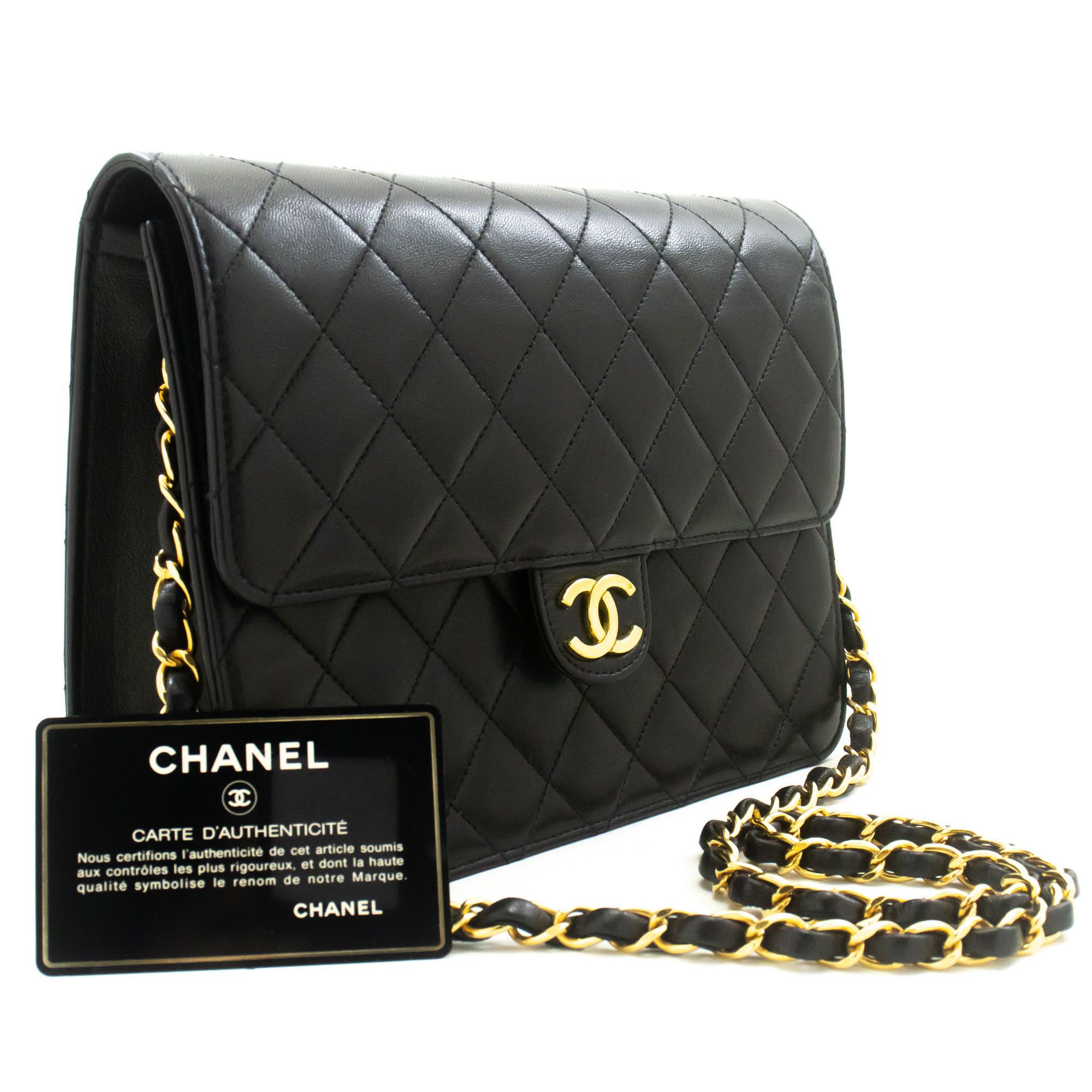 Chanel Black Leather Shoulder Bag (Pre-Owned) Size ONE SIZE - 4 Thumbnail