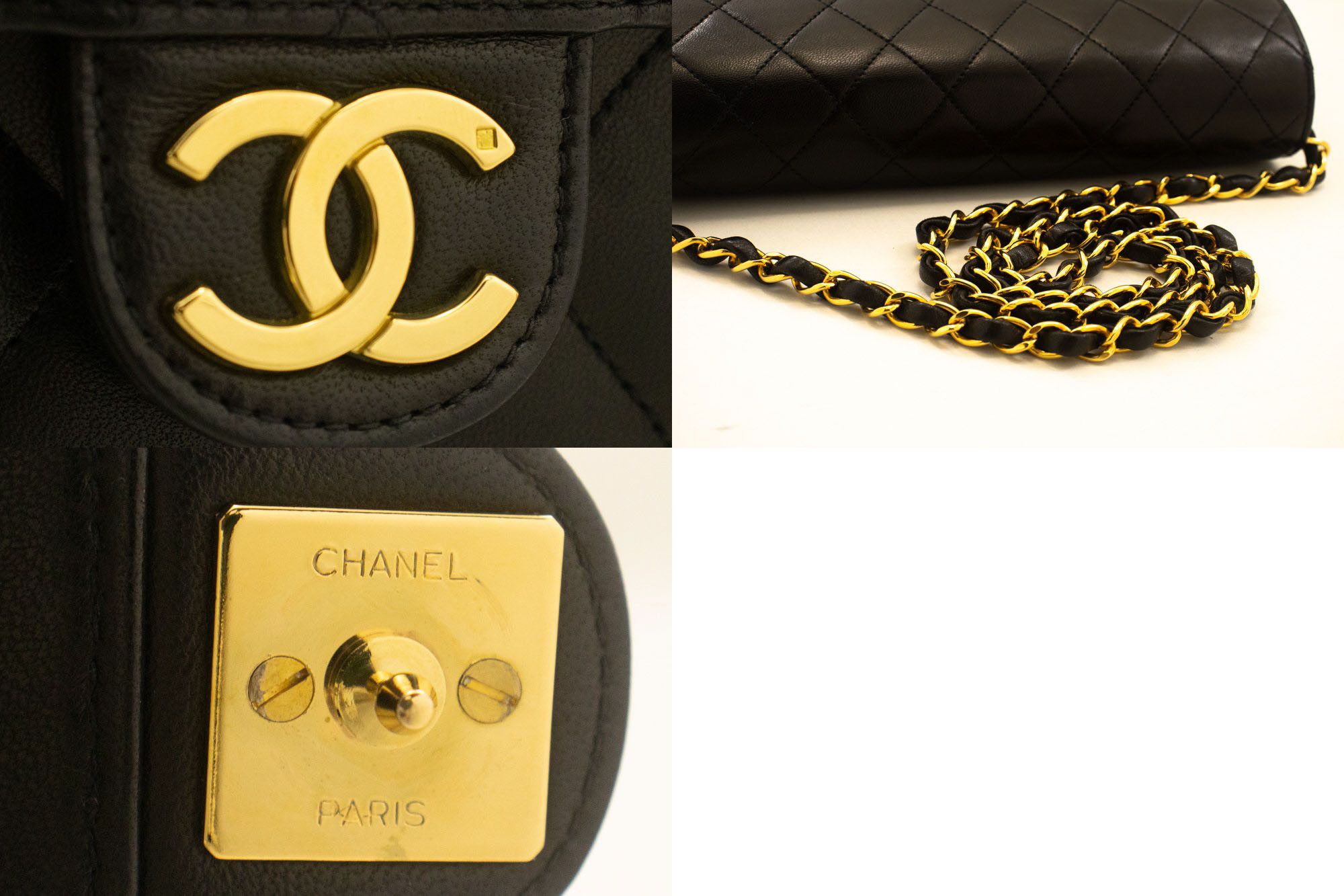 Chanel Black Leather Shoulder Bag (Pre-Owned) Size ONE SIZE - 6 Thumbnail