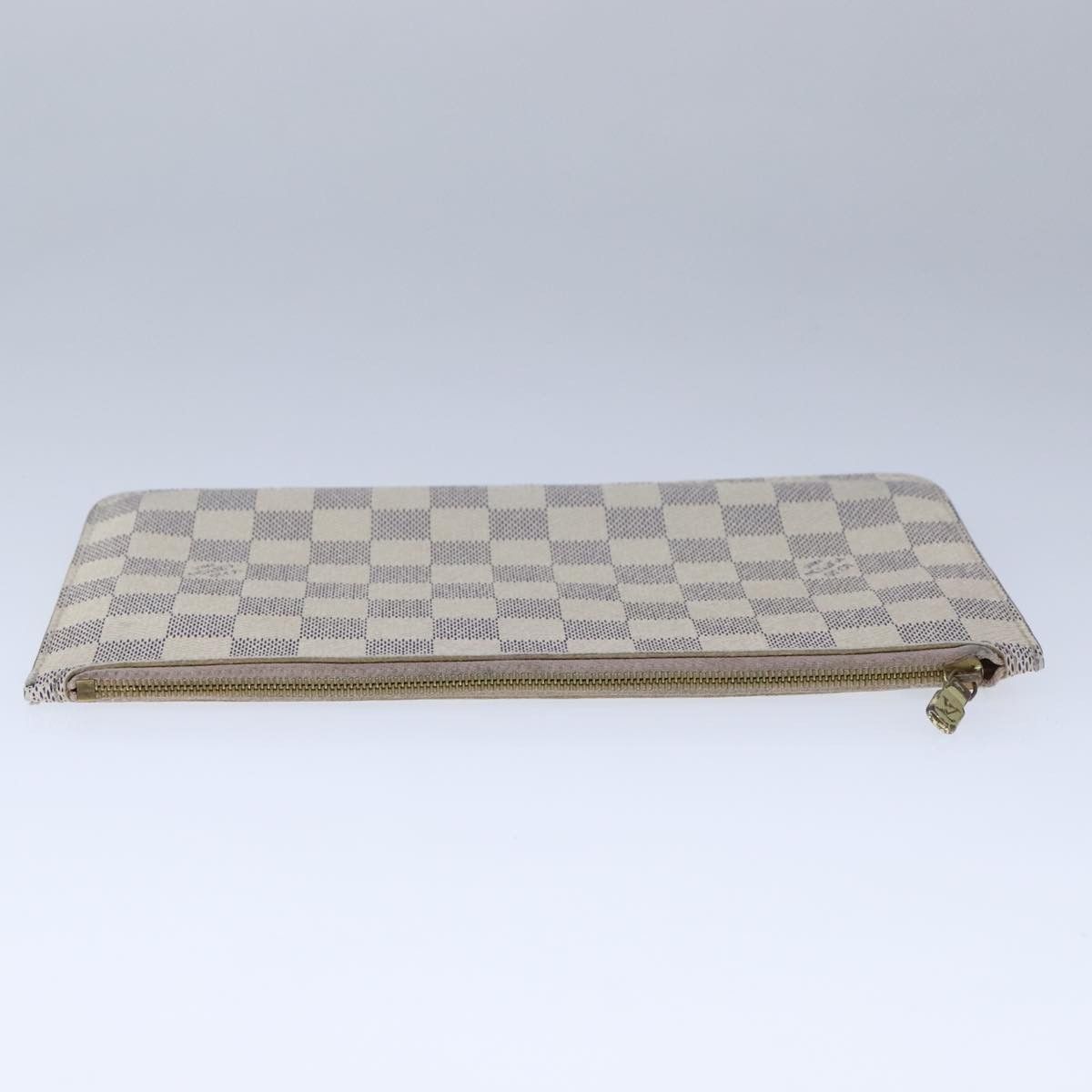 Louis Vuitton Neverfull Pouch White Canvas Clutch Bag (Pre-Owned) Size ONE SIZE - 14 Thumbnail