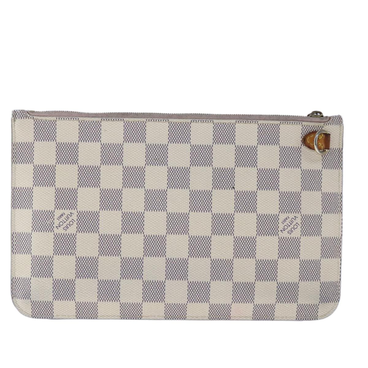Louis Vuitton Neverfull Pouch White Canvas Clutch Bag (Pre-Owned) Size ONE SIZE - 2 Thumbnail