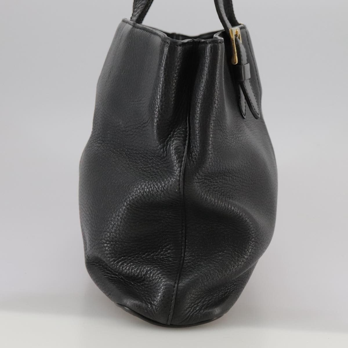 Burberry Black Leather Handbag (Pre-Owned) Size ONE SIZE - 4 Thumbnail
