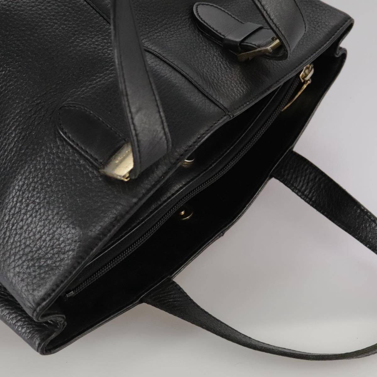 Burberry Black Leather Handbag (Pre-Owned) Size ONE SIZE - 15 Thumbnail