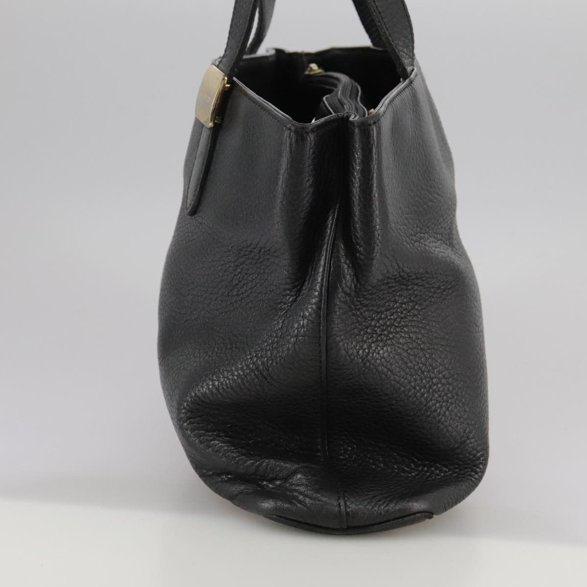 Burberry Black Leather Handbag (Pre-Owned) Size ONE SIZE - 3 Thumbnail