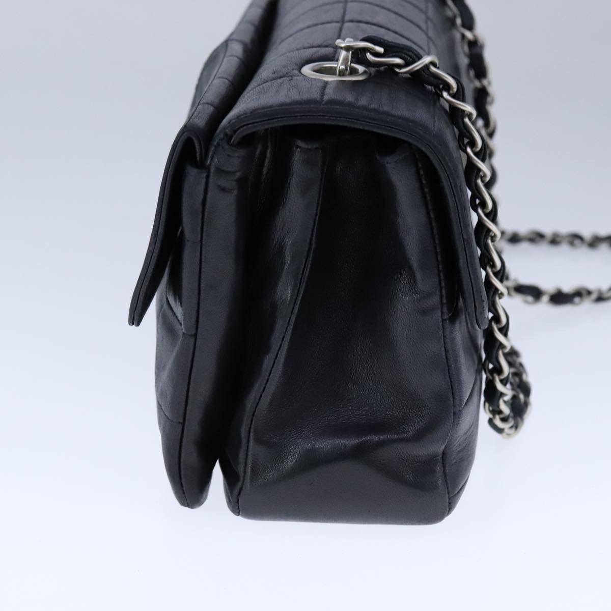 Chanel Chocolate Bar Black Leather Shoulder Bag (Pre-Owned) Size ONE SIZE - 3 Thumbnail