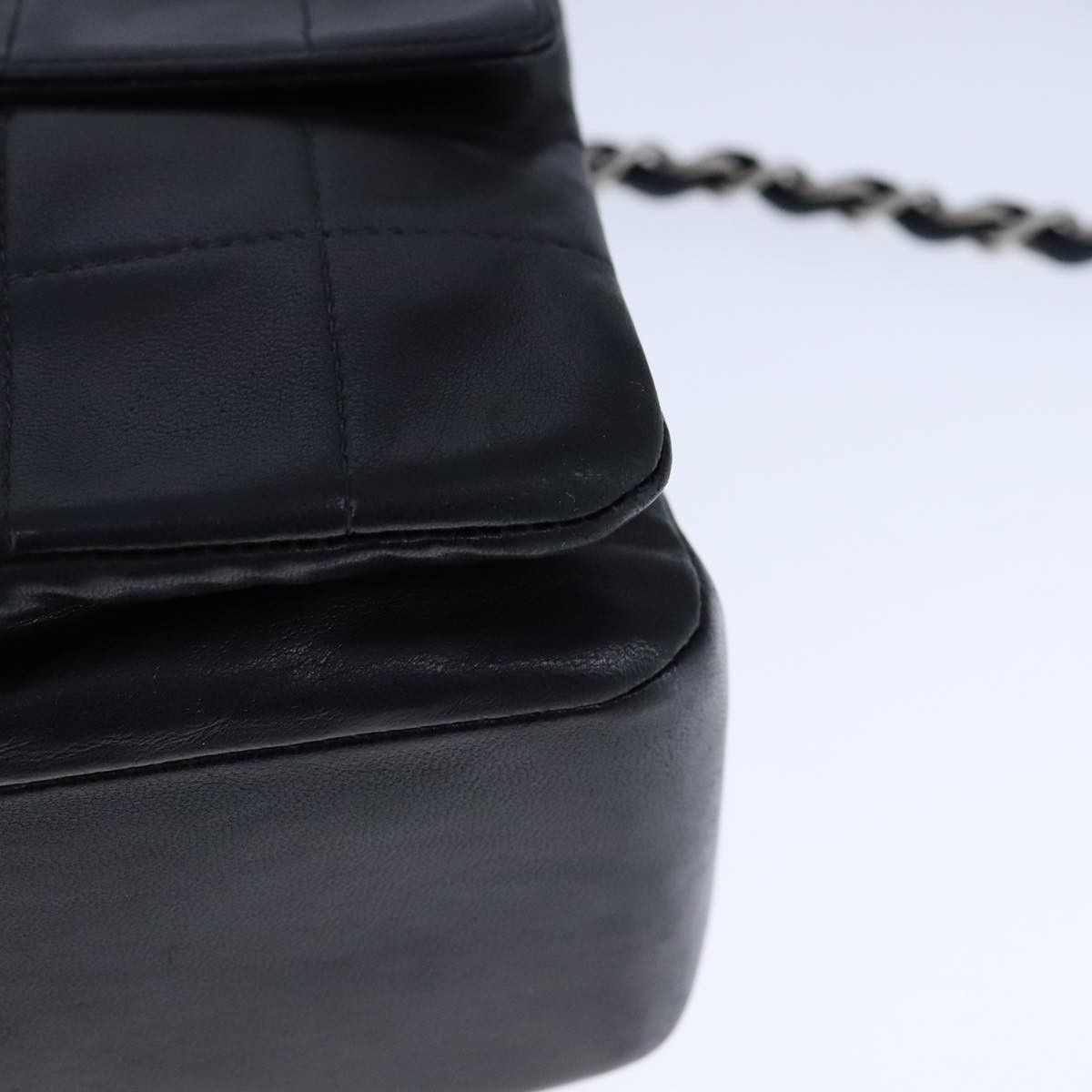 Chanel Chocolate Bar Black Leather Shoulder Bag (Pre-Owned) Size ONE SIZE - 8 Thumbnail