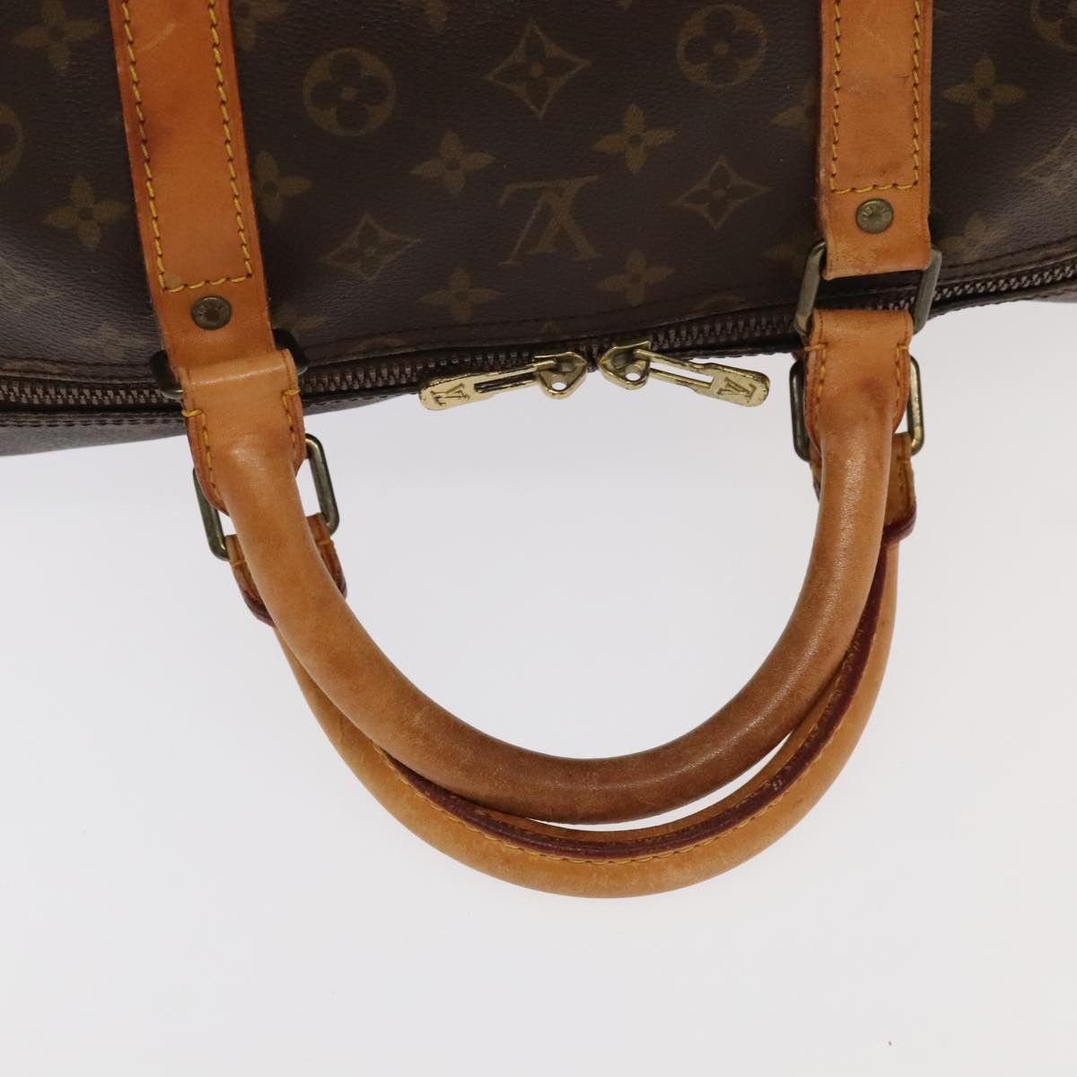 Louis Vuitton Keepall Bandoulière 60 Brown Canvas Travel Bag (Pre-Owned) Size ONE SIZE - 5 Thumbnail