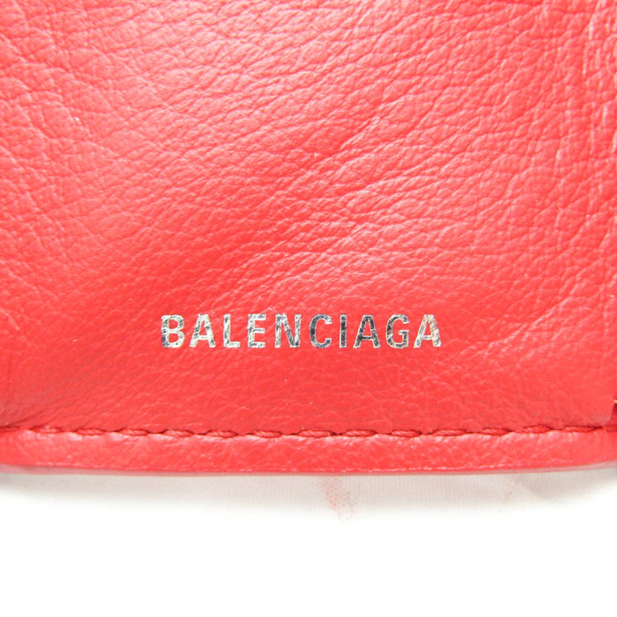Balenciaga Red Leather Wallet (Pre-Owned) Size ONE SIZE - 9 Thumbnail