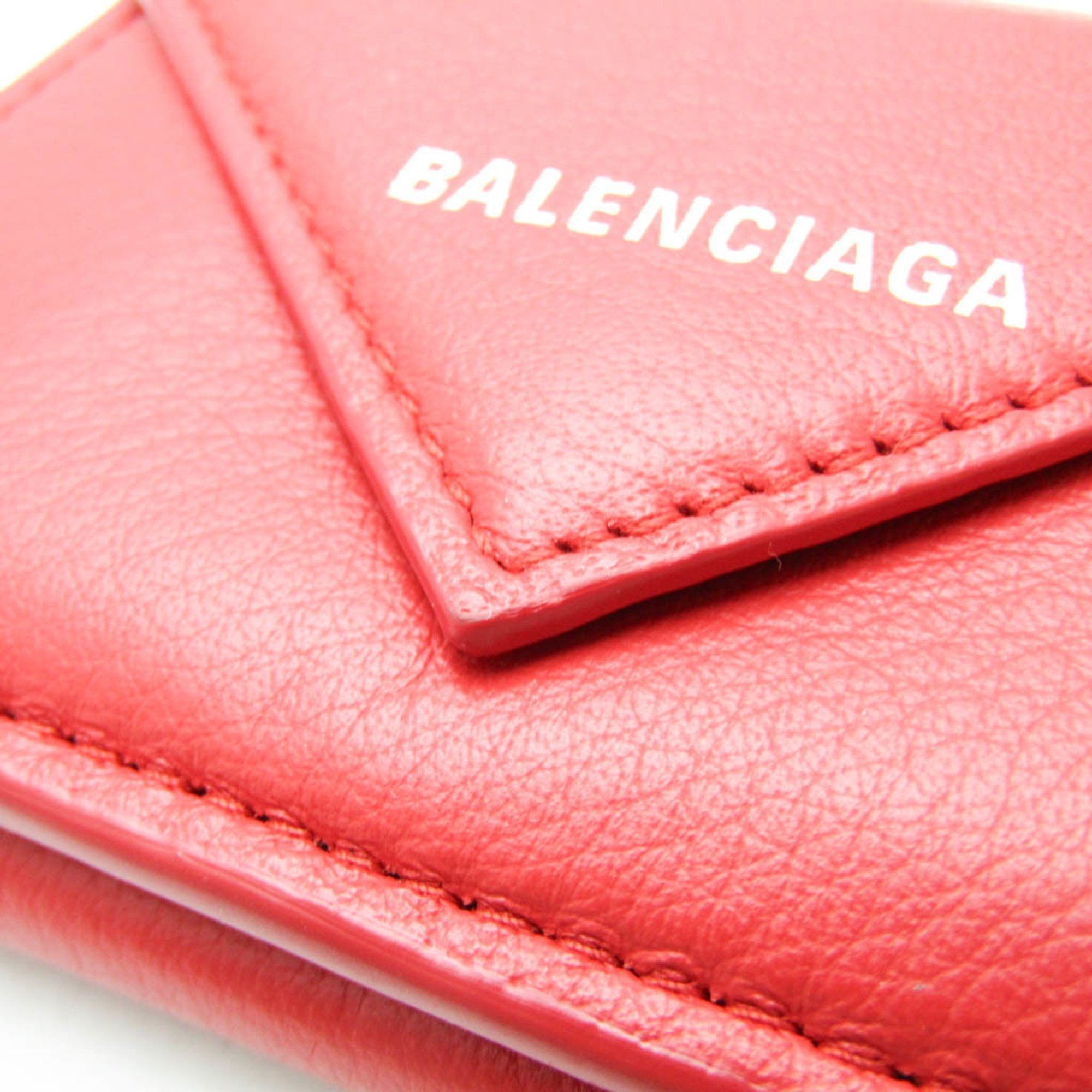 Balenciaga Red Leather Wallet (Pre-Owned) Size ONE SIZE - 14 Thumbnail