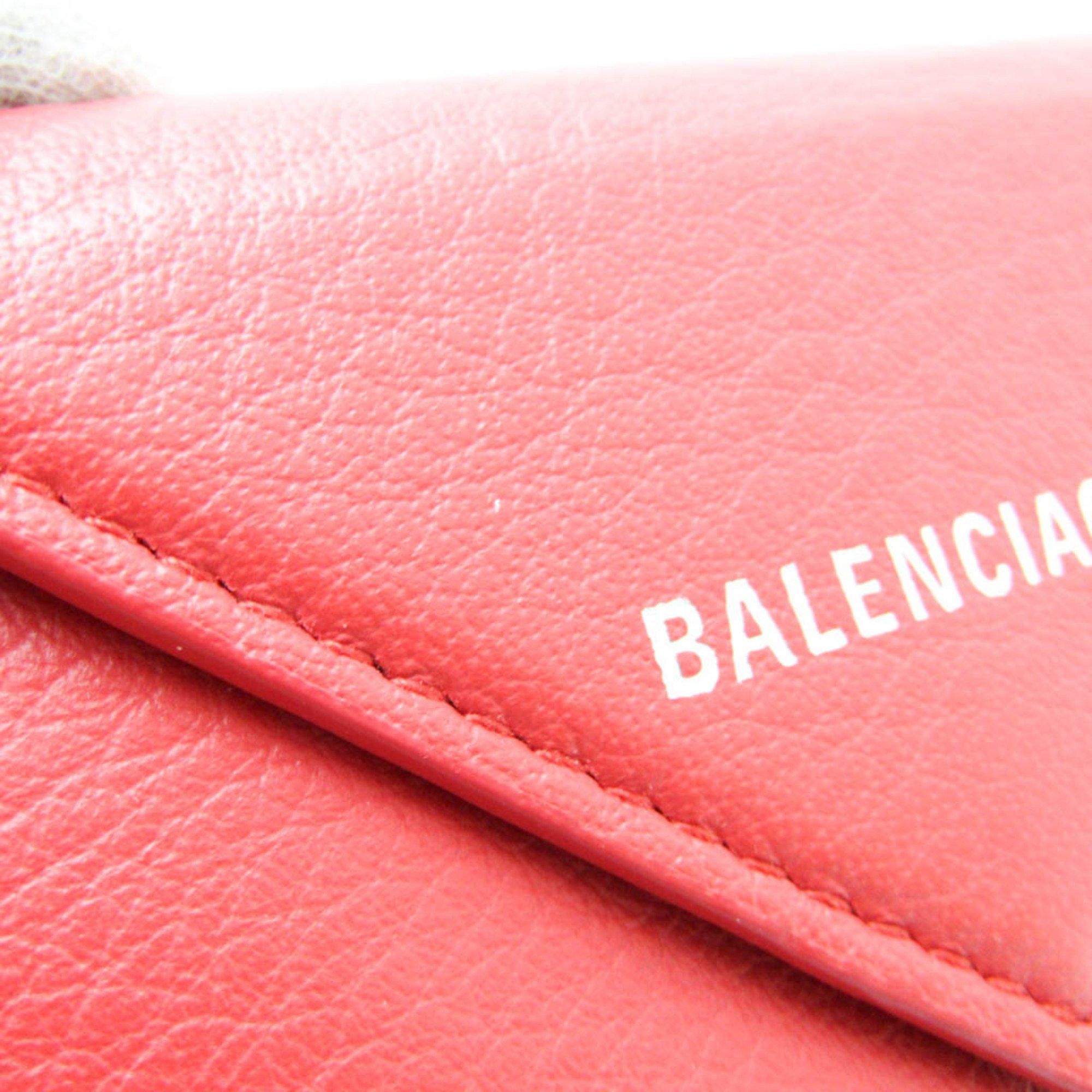 Balenciaga Red Leather Wallet (Pre-Owned) Size ONE SIZE - 15 Thumbnail