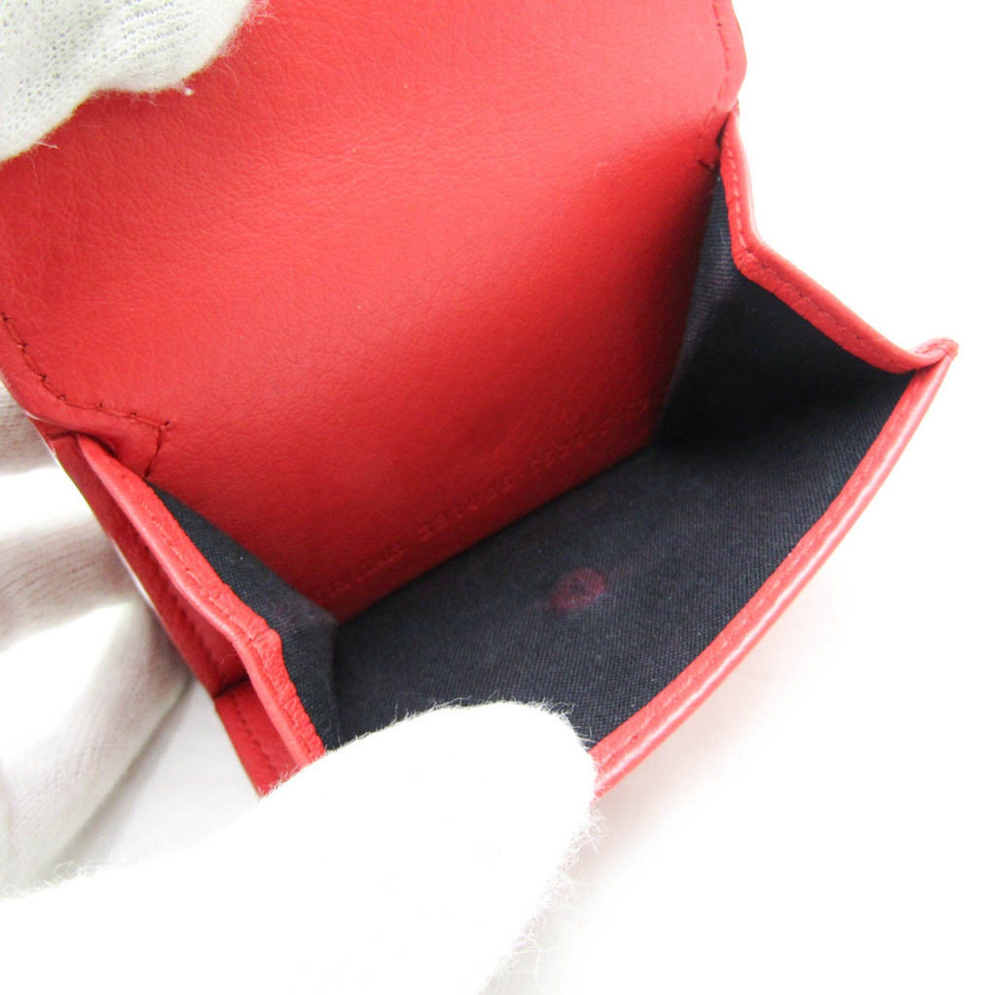 Balenciaga Red Leather Wallet (Pre-Owned) Size ONE SIZE - 8 Thumbnail