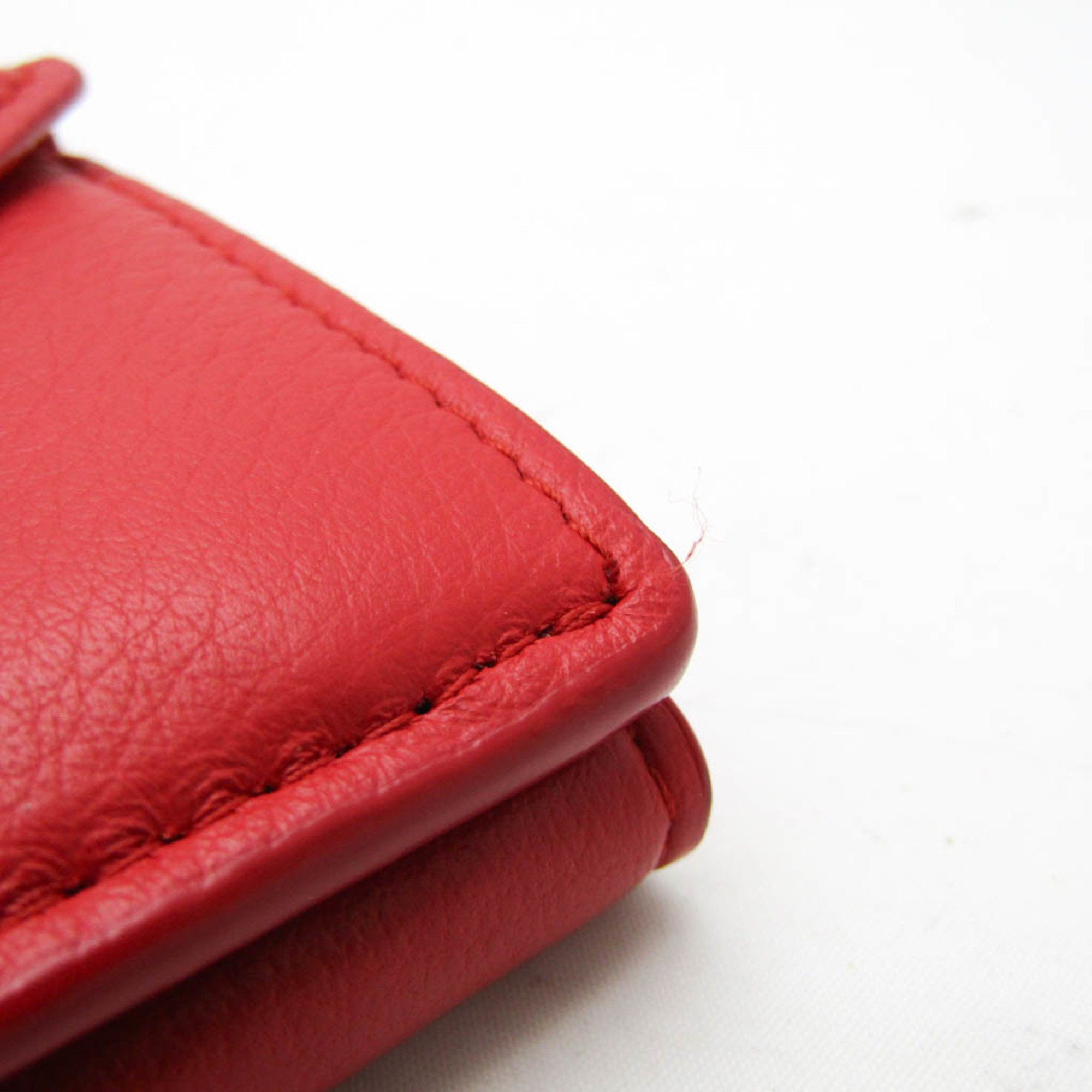 Balenciaga Red Leather Wallet (Pre-Owned) Size ONE SIZE - 13 Thumbnail