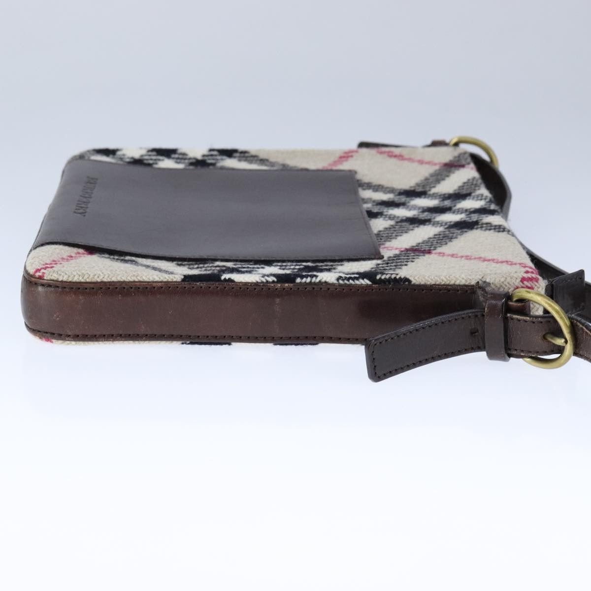 Burberry Nova Check Beige Canvas Shoulder Bag (Pre-Owned) Size ONE SIZE - 4 Thumbnail