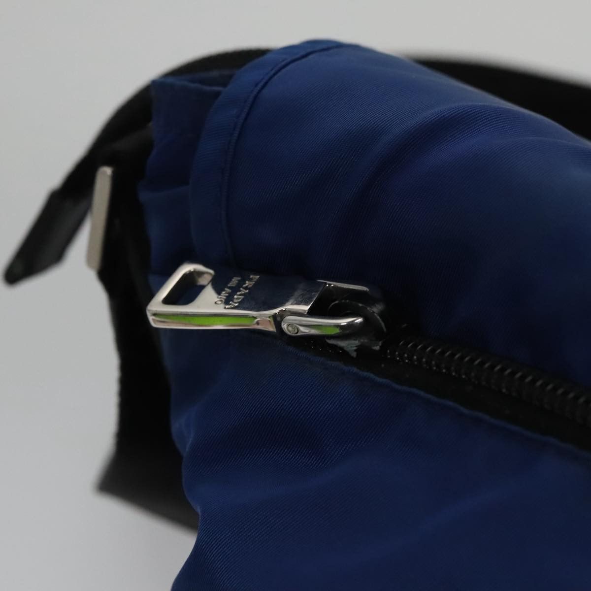 Prada Tessuto Blue Synthetic Shoulder Bag (Pre-Owned) Size ONE SIZE - 15 Thumbnail