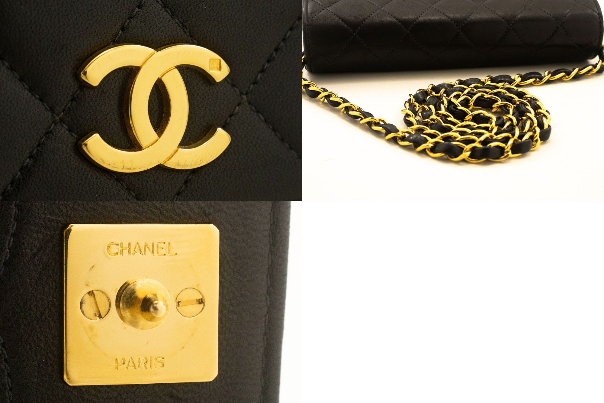 Chanel Black Leather Shoulder Bag (Pre-Owned) Size ONE SIZE - 6 Thumbnail