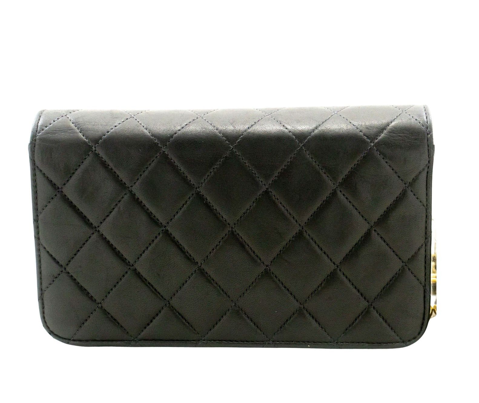 Chanel Black Leather Shoulder Bag (Pre-Owned) Size ONE SIZE - 2 Thumbnail